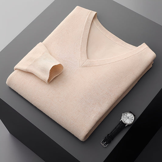Myron - Simples Suéter de Caxemira para Homens