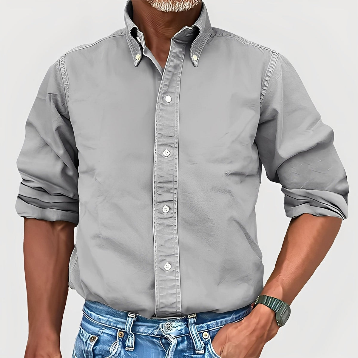 Micheal - Camiseta de manga longa confortável