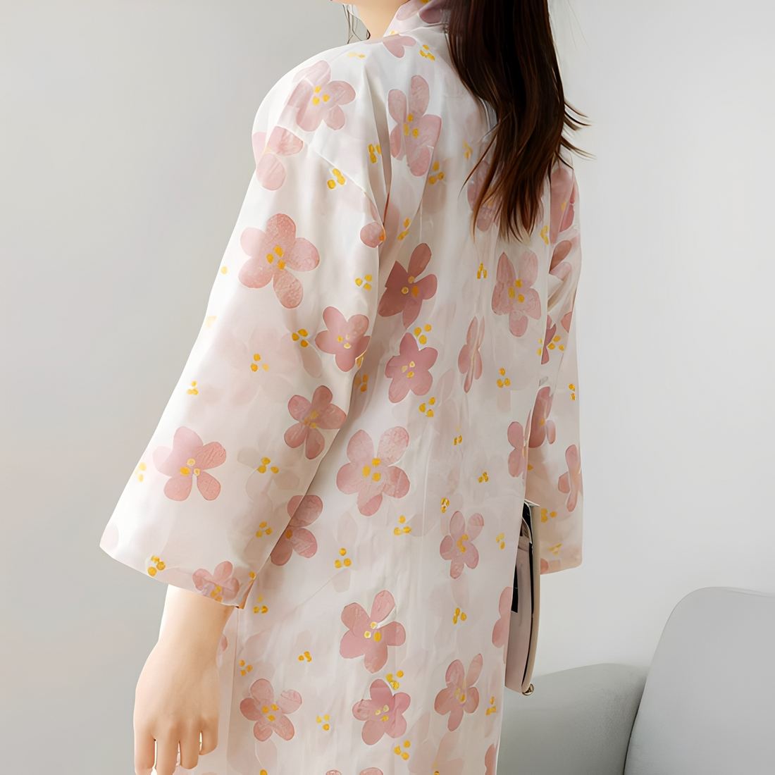 Renalyn - Vestido floral elegante para mulher
