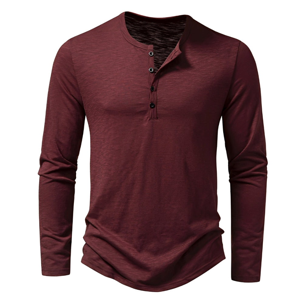 Randall – Camisa casual com mangas longas para homens
