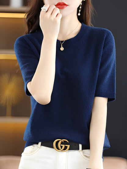 Blandine - Camisola de mangas curtas para mulher