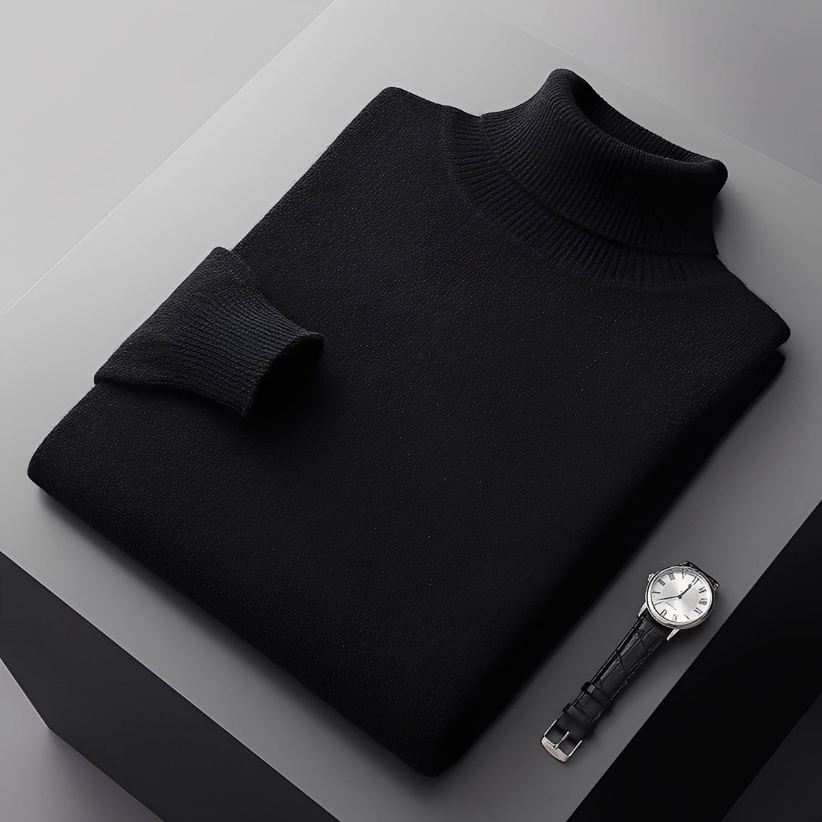 Osborn - Pulôver elegante e macio de gola alta
