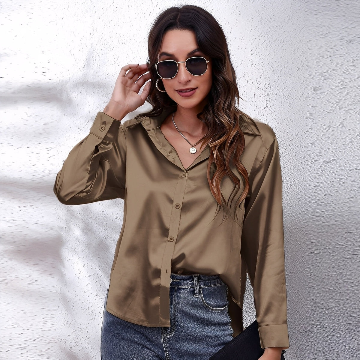 Haylee - Blusa leve e brilhante