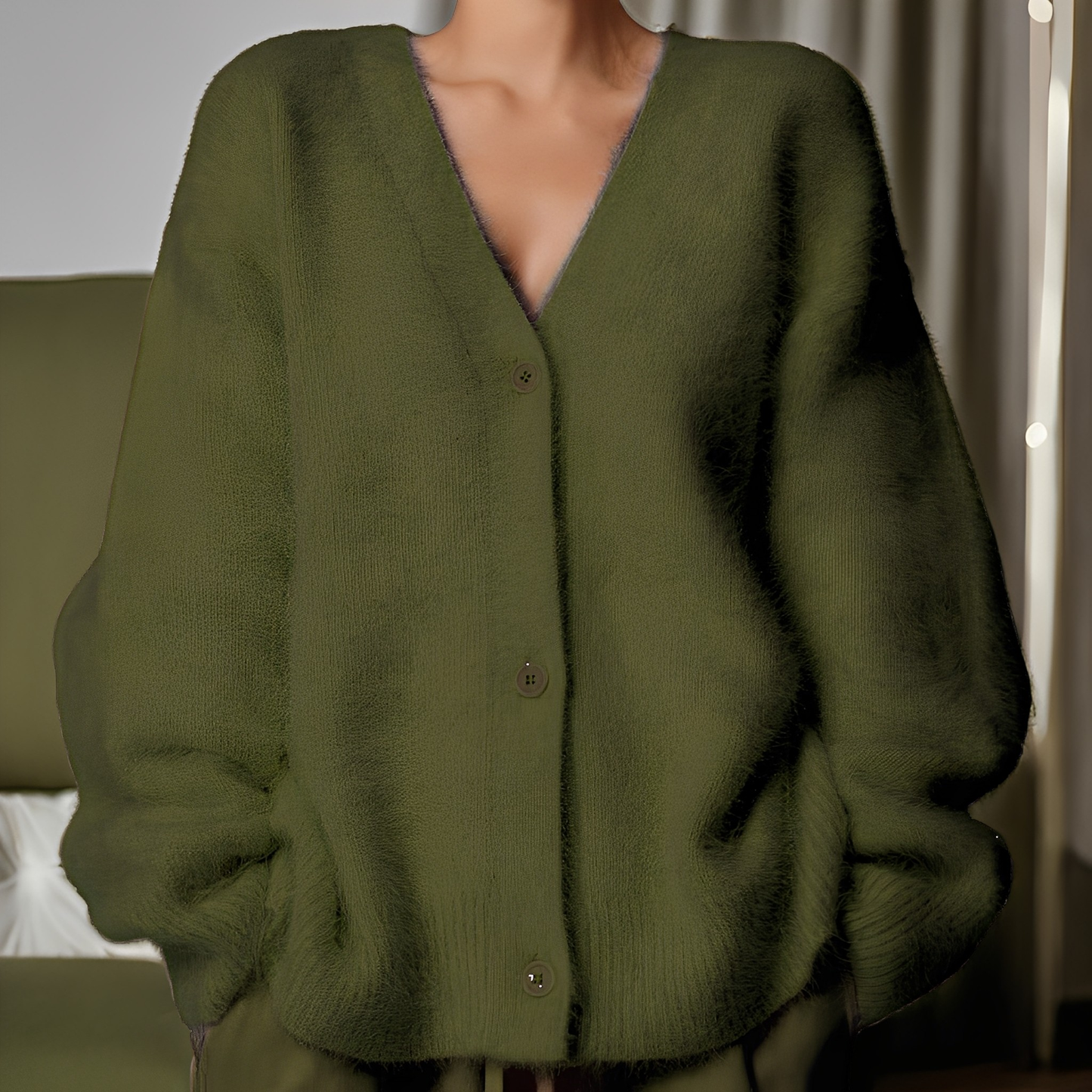 Emberly - Casual, solto pulôver de cashmere para mulheres