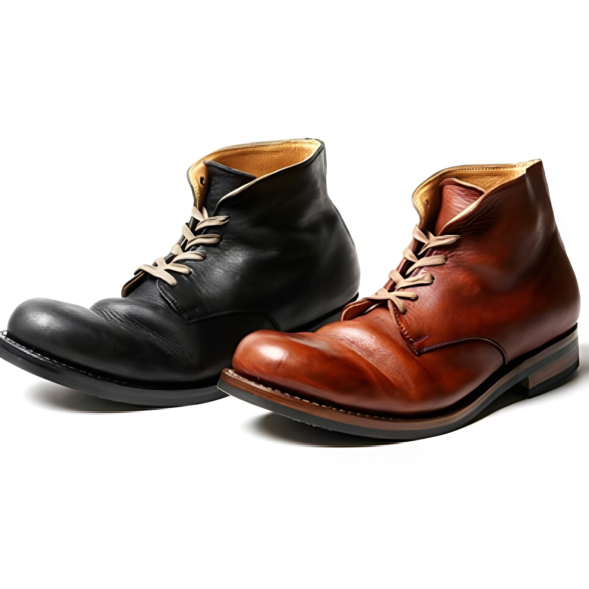 Roscoe - Sapatos clássicos masculinos com cano redondo