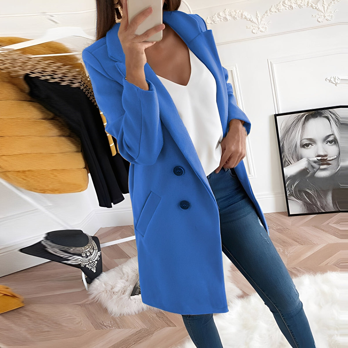 Chantal - Manto de Inverno Elegante Feminino