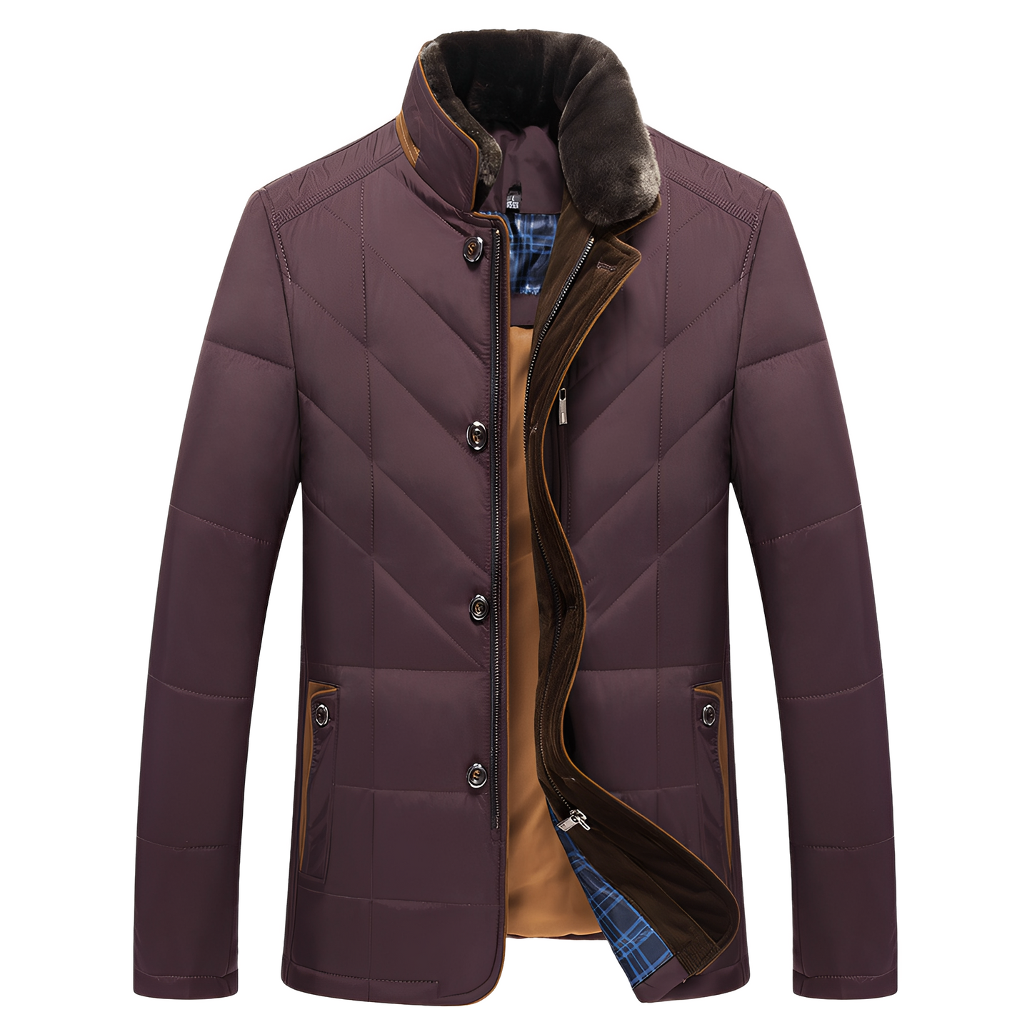 Steve - Vintage Warm Quilted Jacket for Men