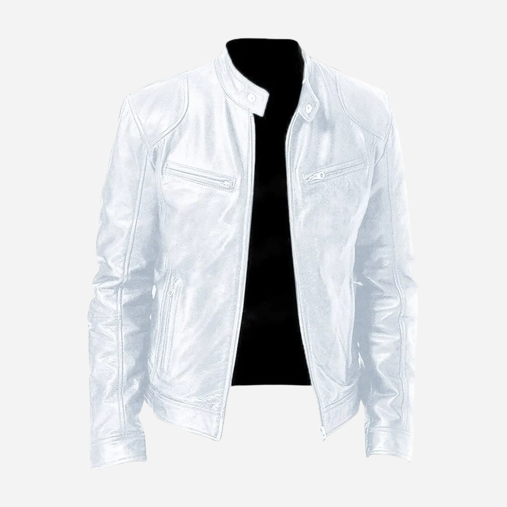 Dominic - A fitted and casual leather jacket for men