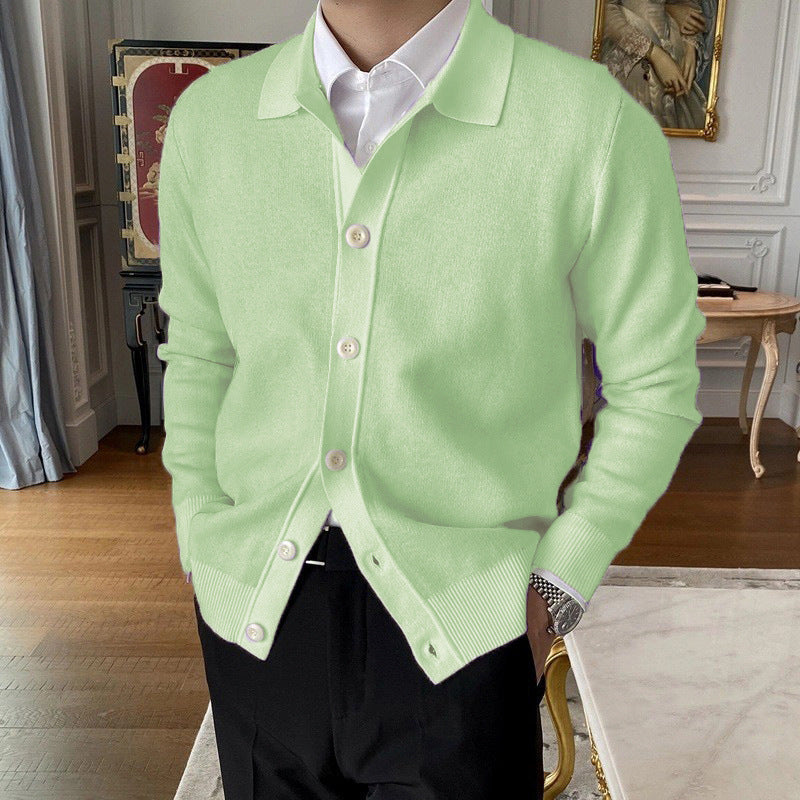 Andrew - Casaco de Lã Tricotado com Botões para Homens