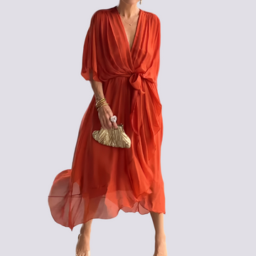 Jane - Vestido Irregular com Decote em V