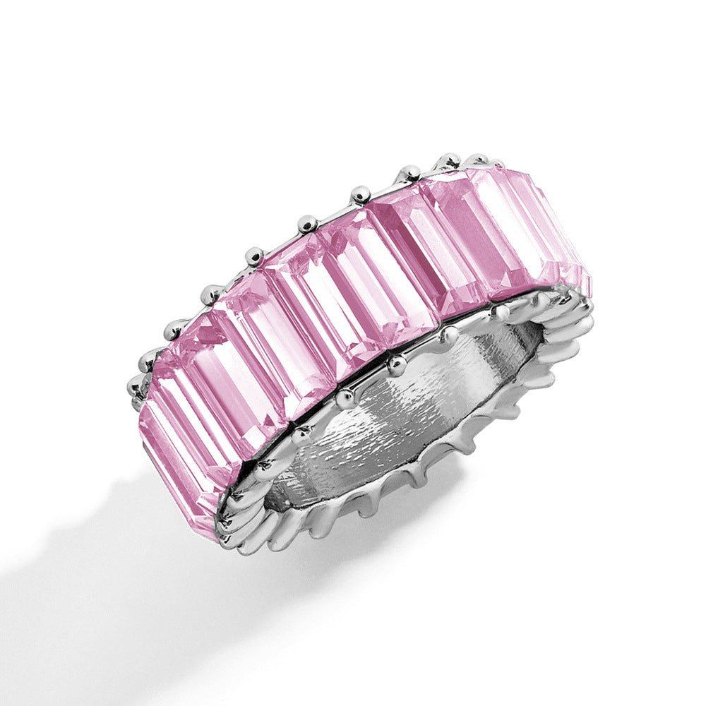 Naya – Bague geométrica moderna colorida