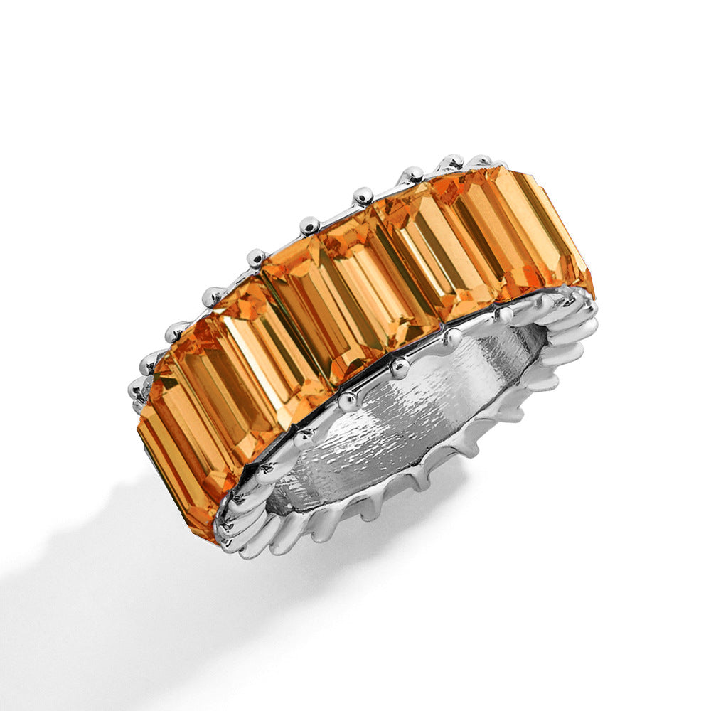 Naya – Bague geométrica moderna colorida