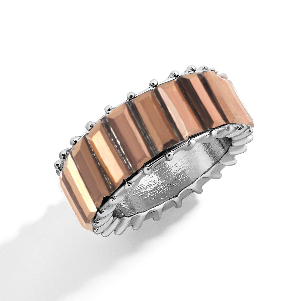 Naya – Bague geométrica moderna colorida