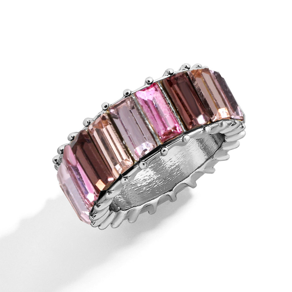 Naya – Bague geométrica moderna colorida