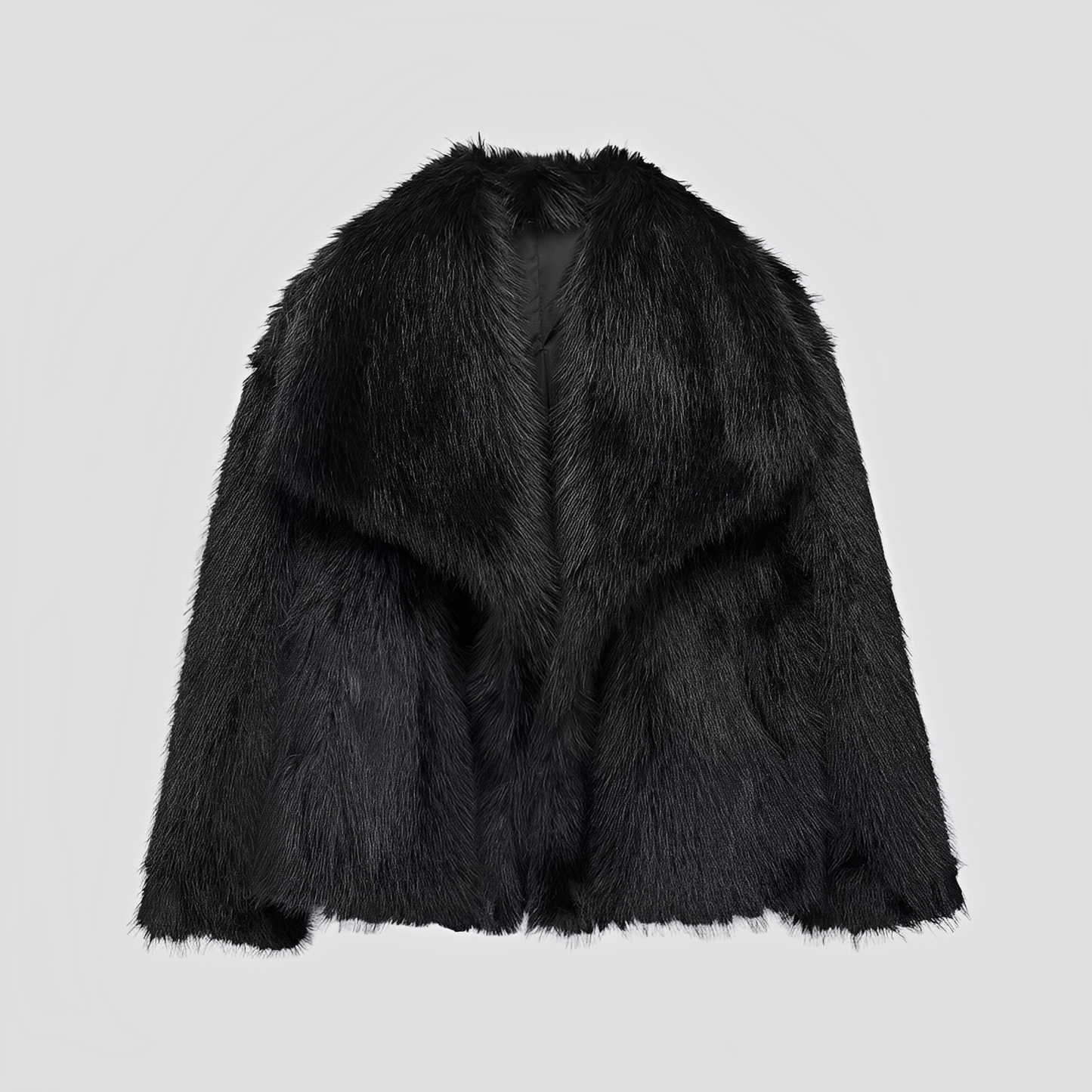 Jennifer - Modern, elegant synthetic fur coat for women