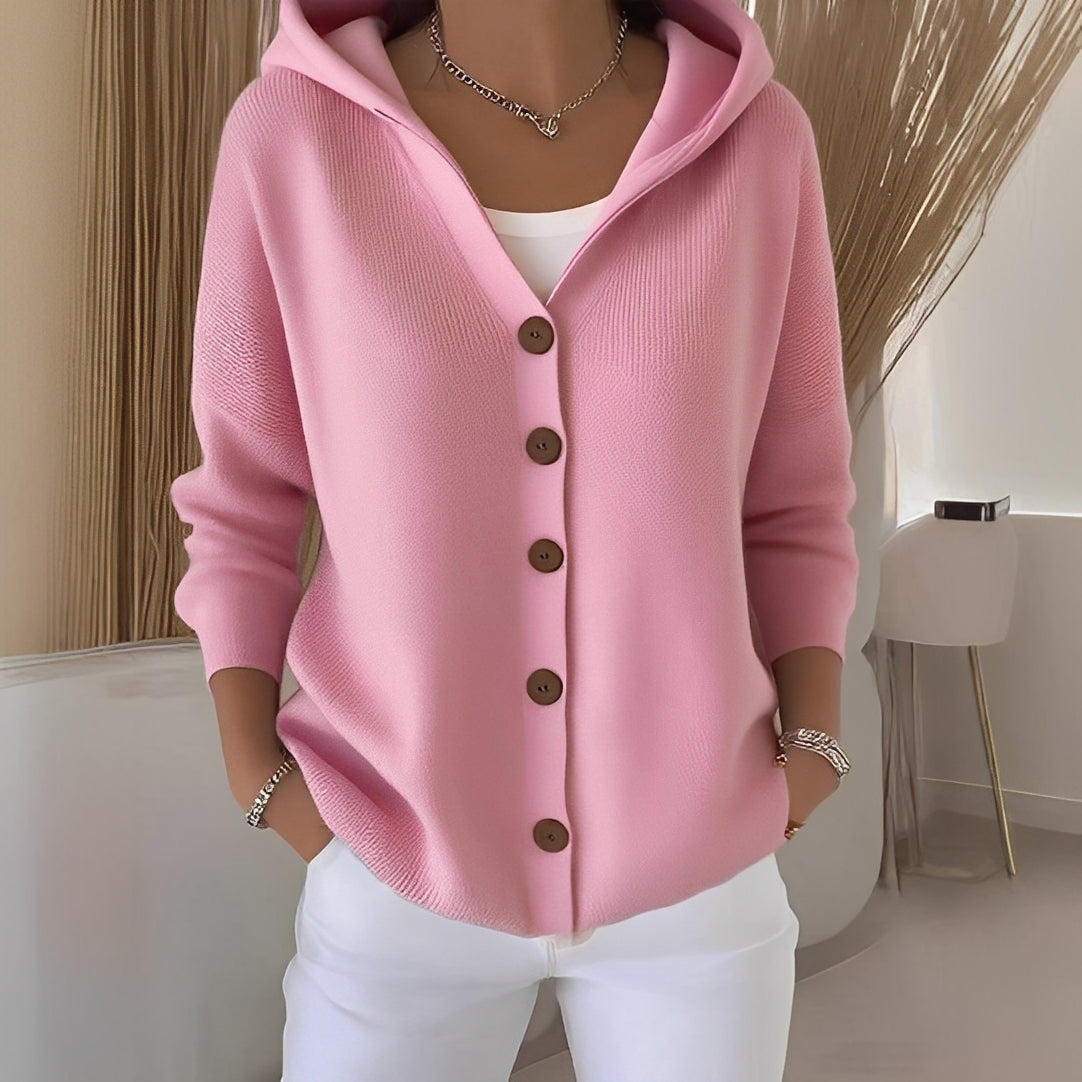 Orianne - Cardigan de manga longa em algodão para mulher