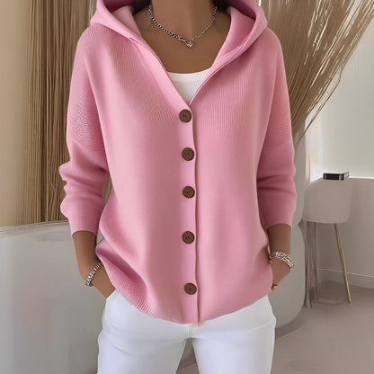 Orianne - Cardigan de manga longa em algodão para mulher