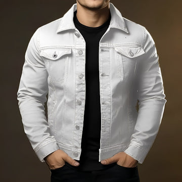 Leroy - Jaqueta Jeans Estilosa para Homens