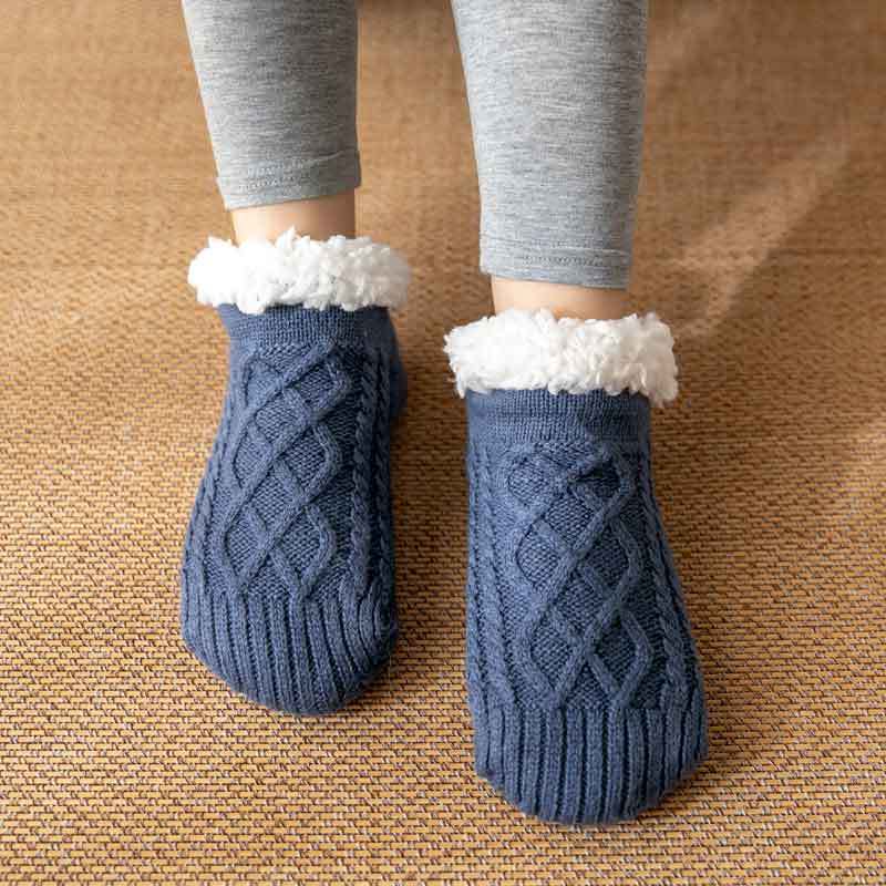 Raquel - Warme, rutschfeste Plüschsocken für Frauen für den Winter