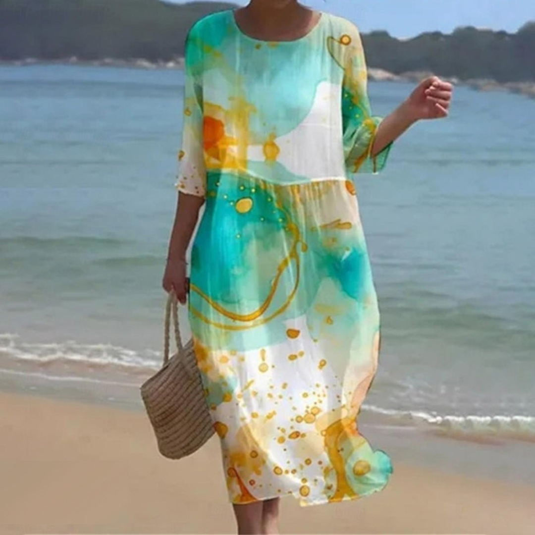 Alina – Vestido Midi Fluido