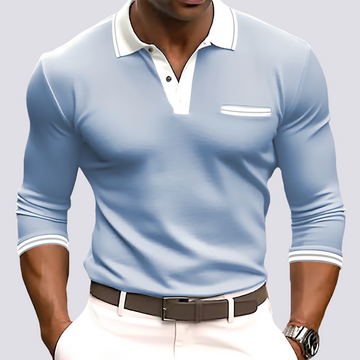 Hamish - Camisa de manga comprida e estilosa para homens