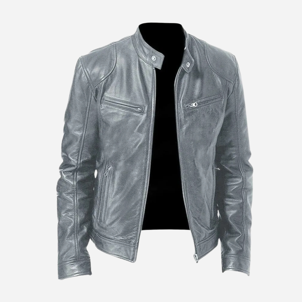 Dominic - A fitted and casual leather jacket for men