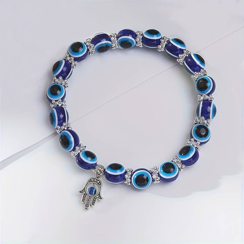 Bracelete de tornozelo Olho Maligno Estilo Oceano - Karma e Sorte