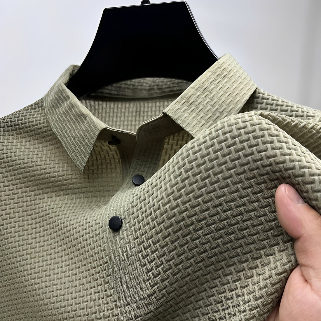 Stan - Camisa polo elegante de manga curta para homens
