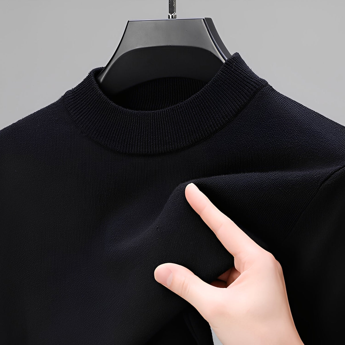Davis – Elegante Sweater Masculino com Acabamento Inferior