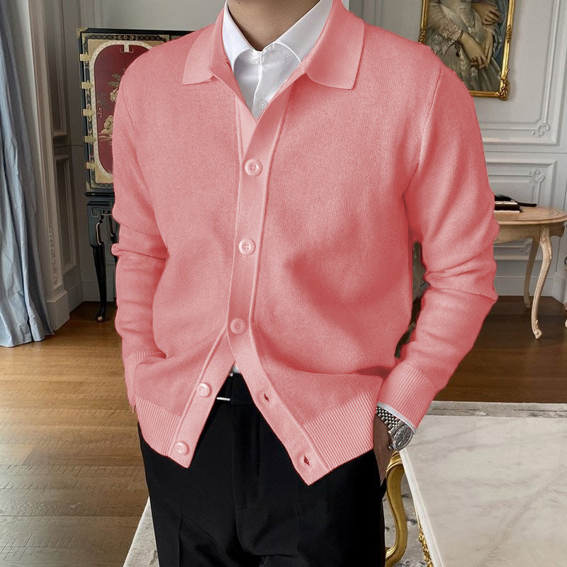 Andrew - Casaco de Lã Tricotado com Botões para Homens