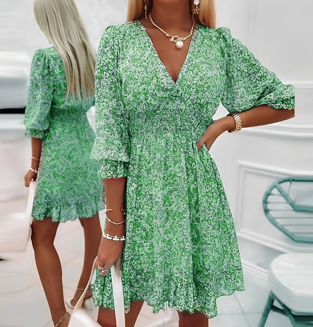 Paula - Elegante Boho-Minivestido para Mulheres