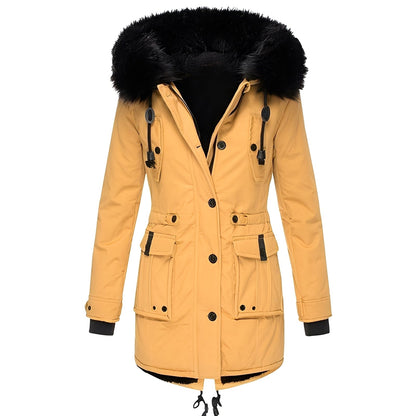 Elsie - Thick Jacket with Hood and Wool Lining for Women