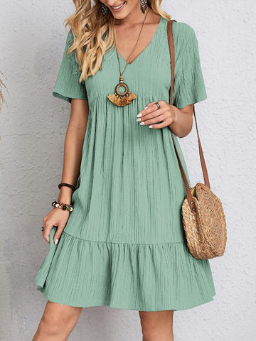 Rosie - Vestido Clássico com Decote em V