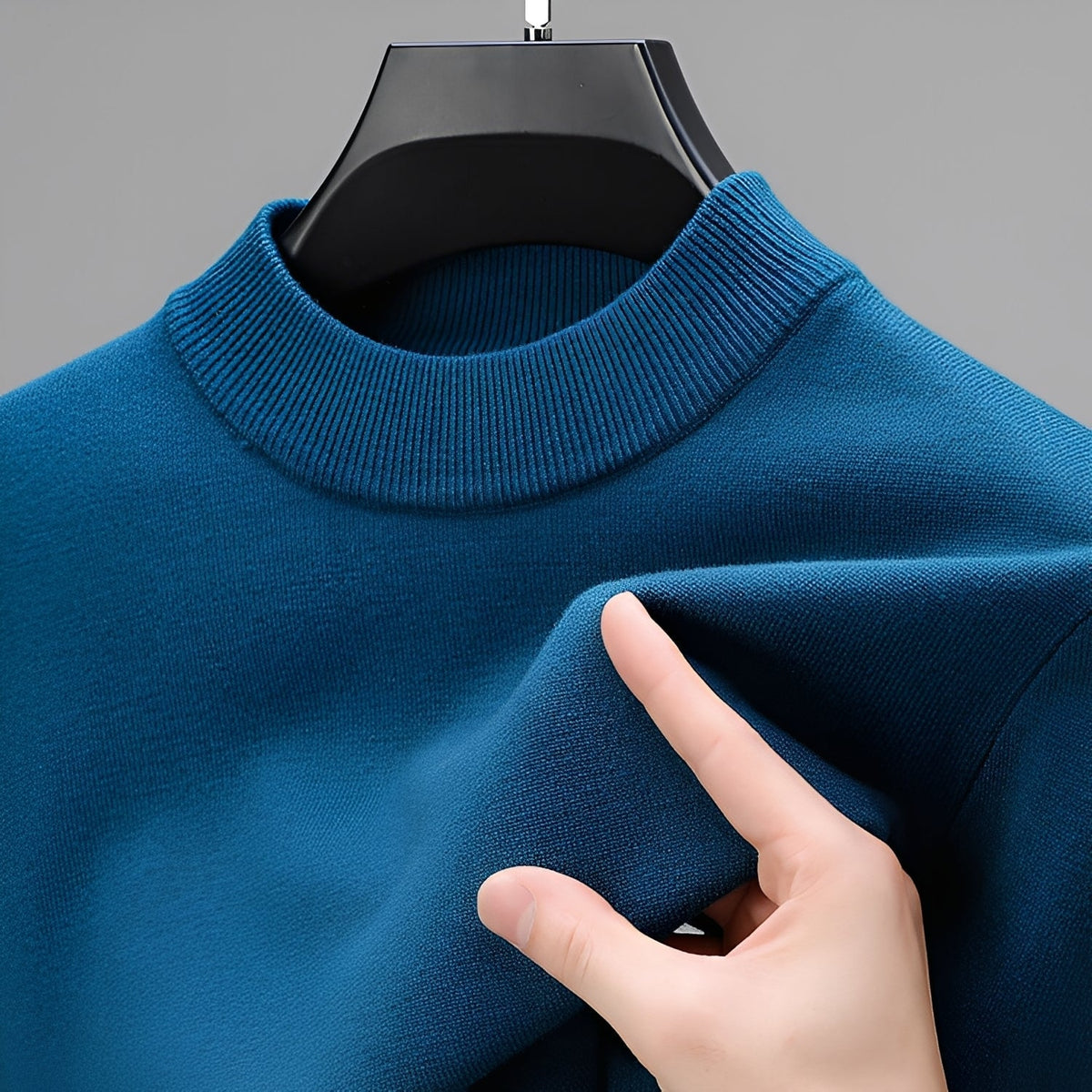 Davis – Elegante Sweater Masculino com Acabamento Inferior