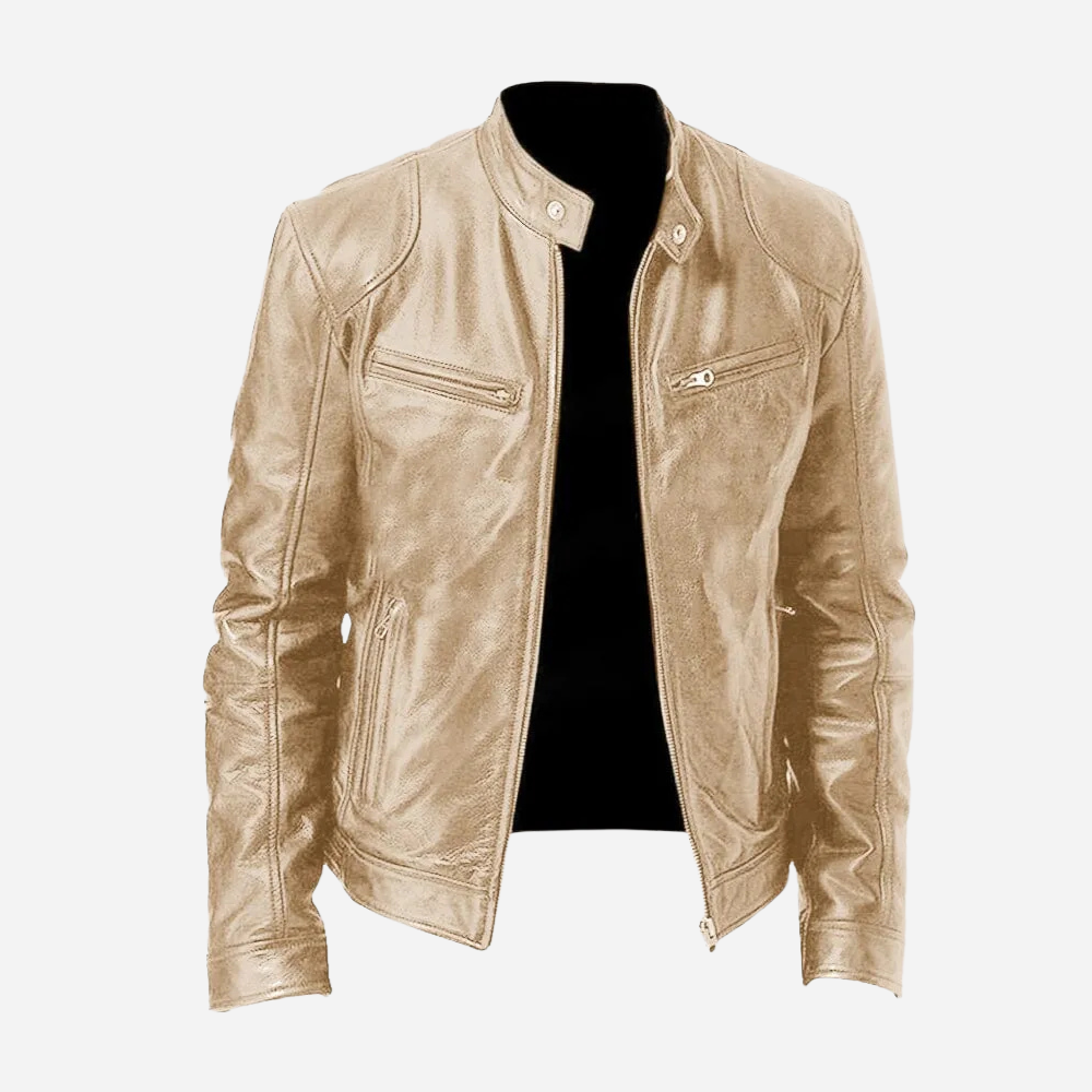 Dominic - A fitted and casual leather jacket for men