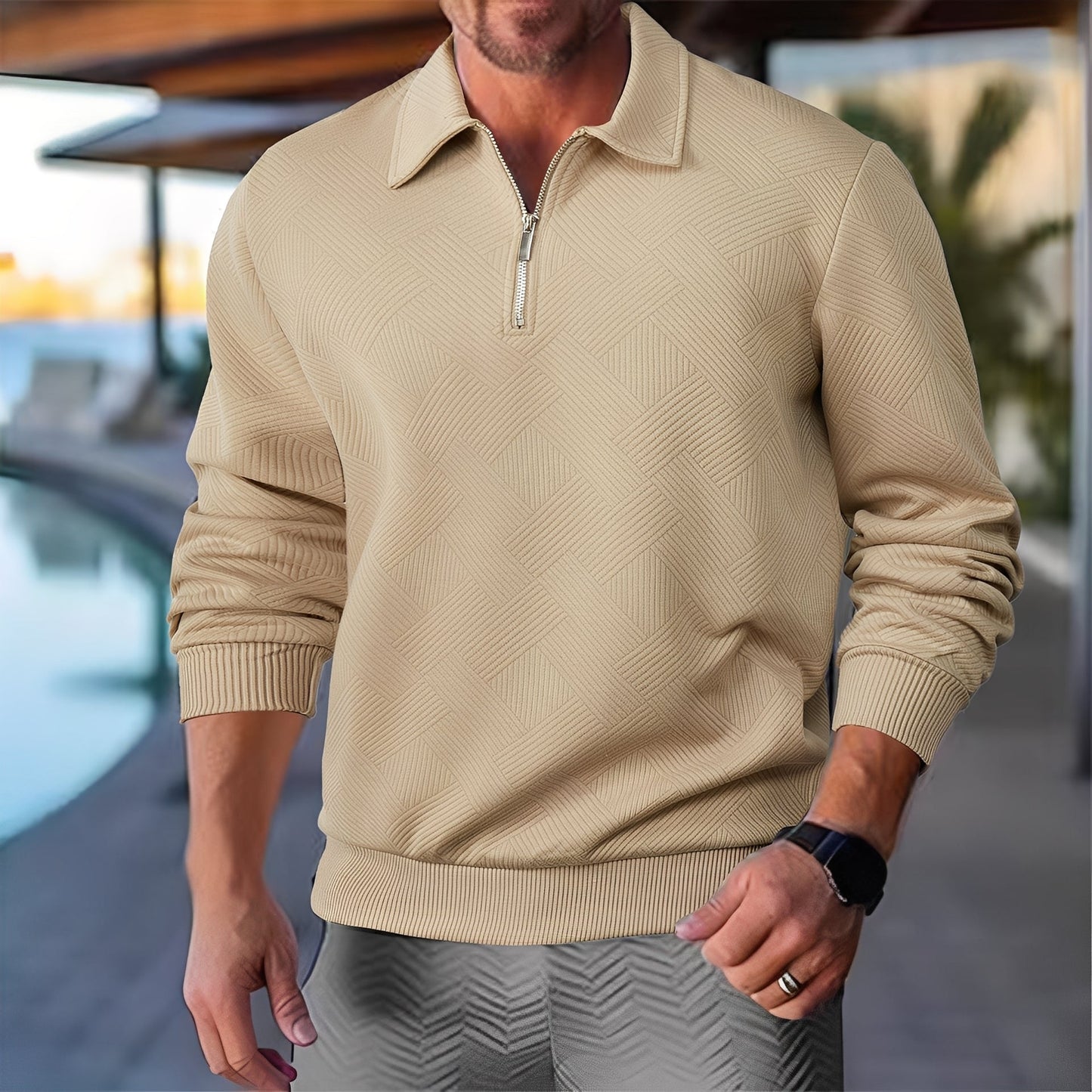 Bertoldo - Half-zip pullover trend for man