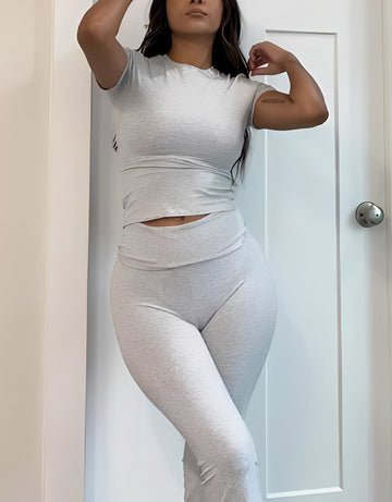 Sally - Conjunto de Loungewear Feminino - Roupa Casual Ajustada