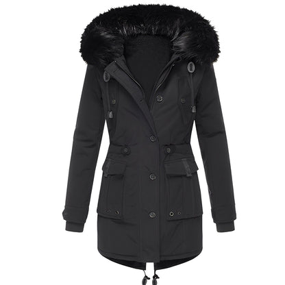 Elsie - Thick Jacket with Hood and Wool Lining for Women