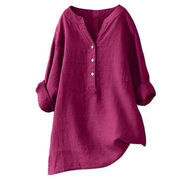 Bethany - Blusa simples e solta para mulheres