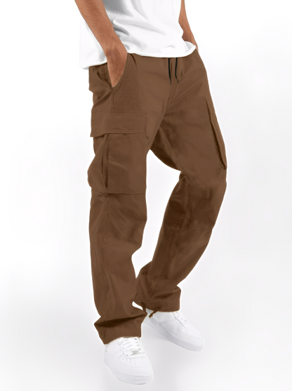 Cooper - Calça Cargo Casual com Cordão para Homens