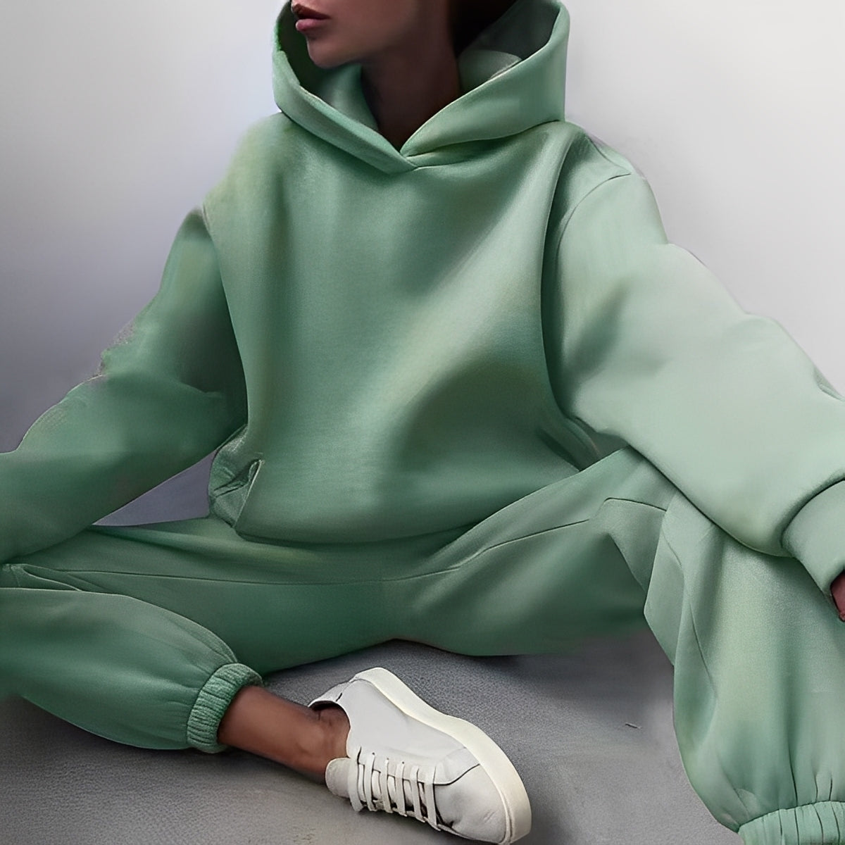 Wenona - Conjunto Casual Confortável com Capuz para Mulheres