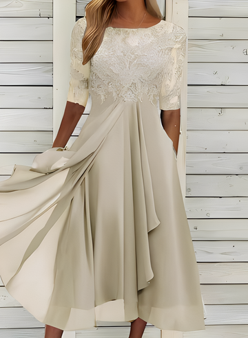 Lena – Vestido Midi para Mulheres – Confortável e elegante