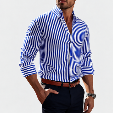 Hassan - Camisa Clássica com Listras para Homens