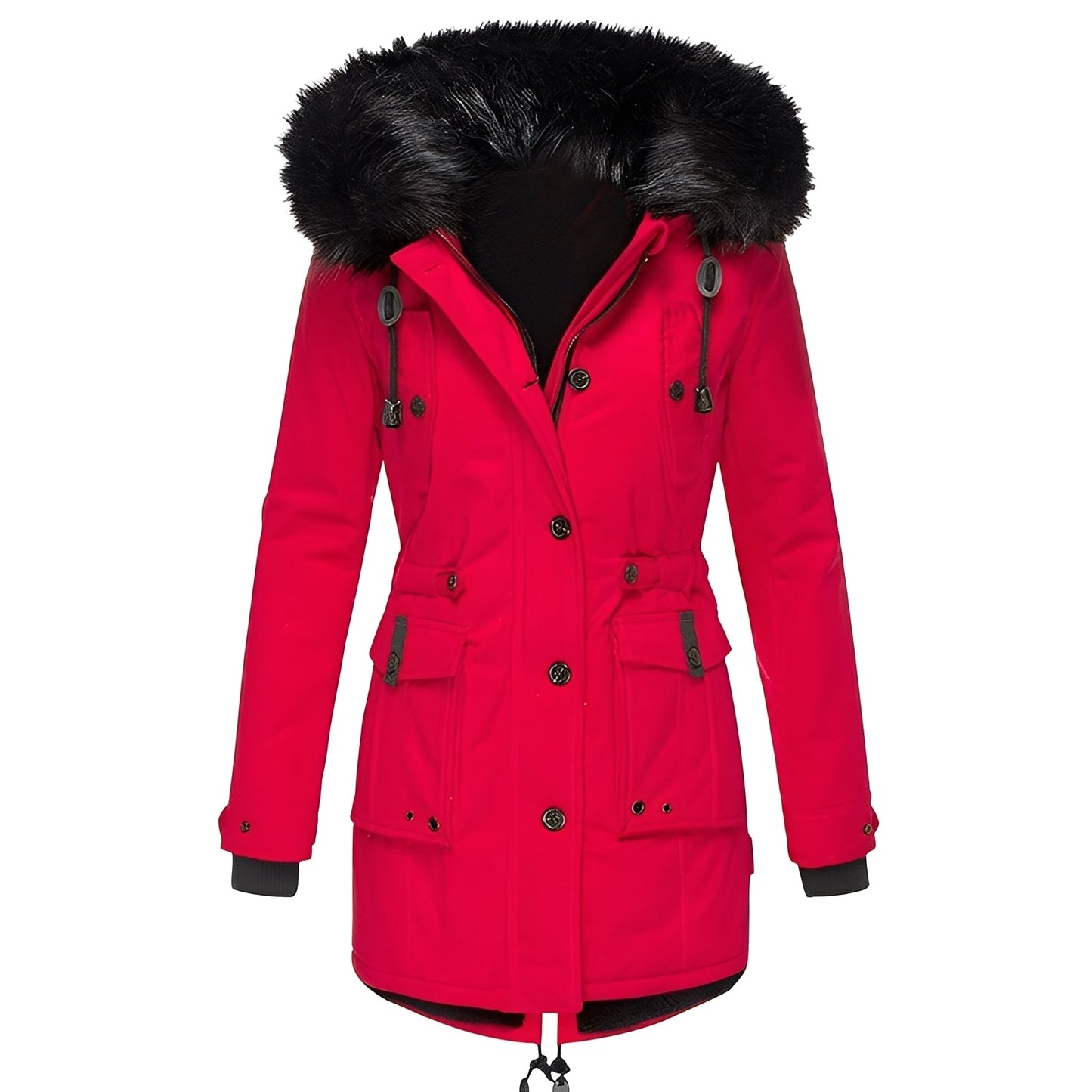 Elsie - Thick Jacket with Hood and Wool Lining for Women