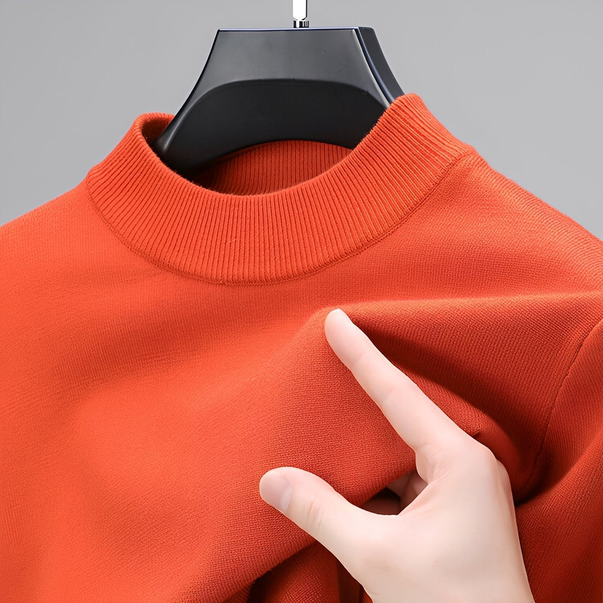 Davis – Elegante Sweater Masculino com Acabamento Inferior