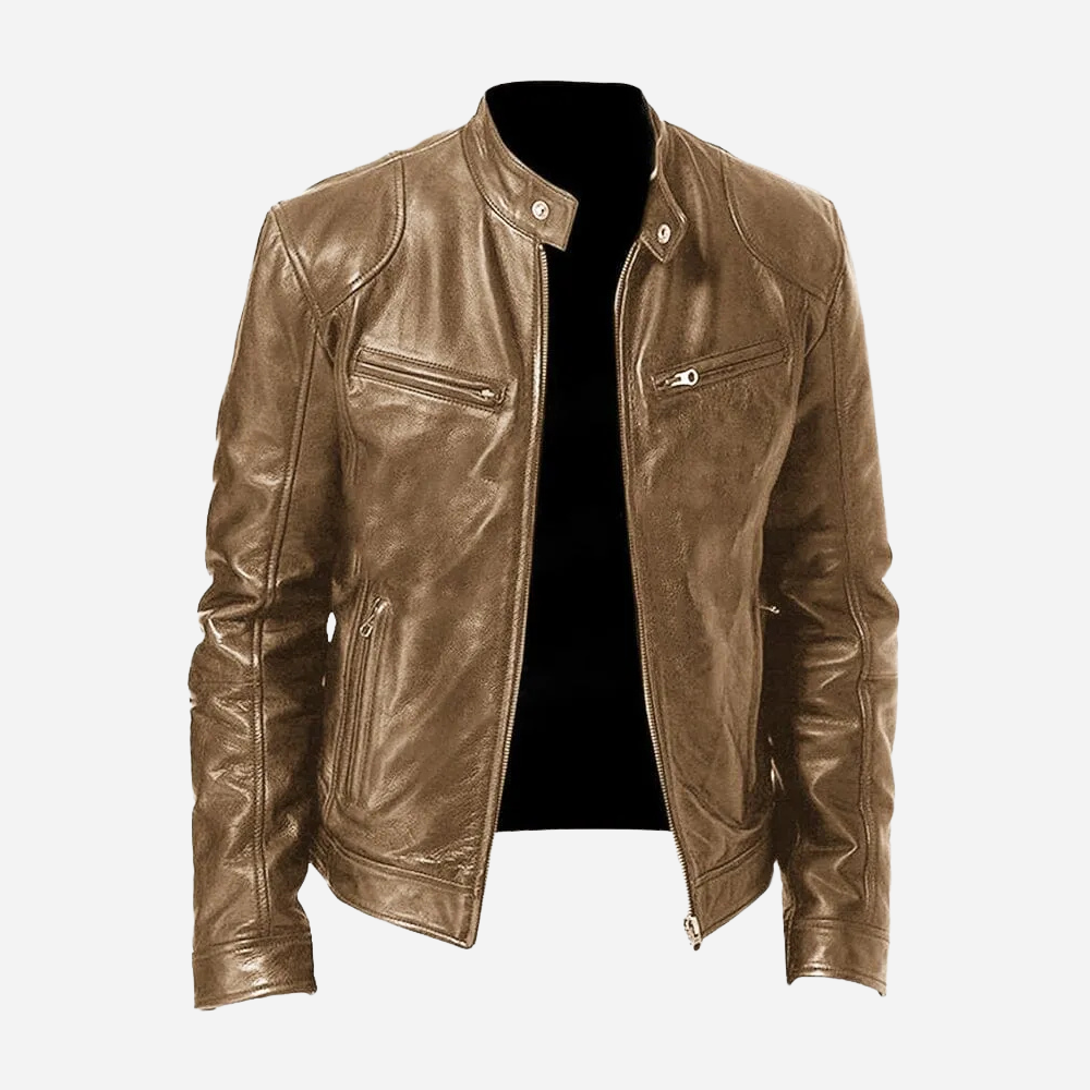 Dominic - A fitted and casual leather jacket for men