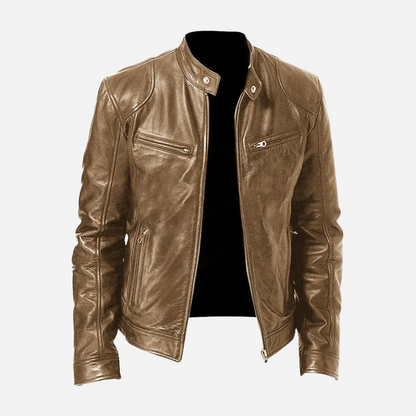 Dominic - A fitted and casual leather jacket for men