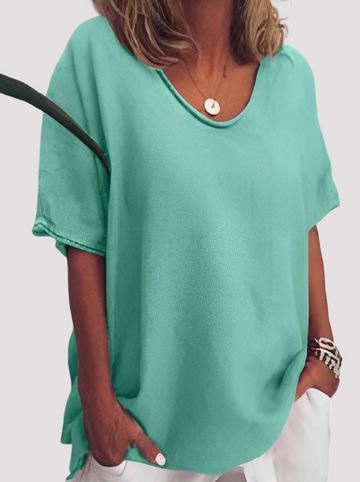 Joanne - Blusa casual e folgada para mulheres