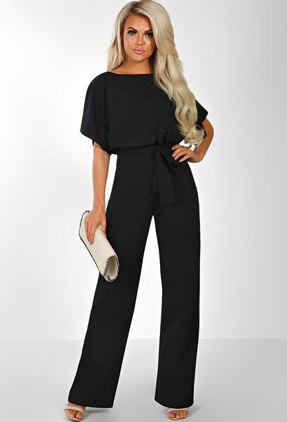 Hazel - Elegante Macacão com Cinto para Mulheres