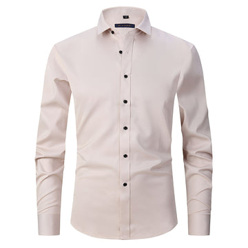 Brence - Camisa de manga longa tendência para homem